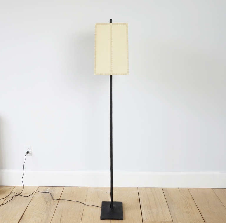 20th Century Sculptural Painted Iron Standing Lamp