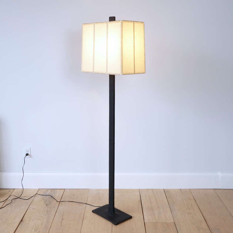 Sculptural Painted Iron Standing Lamp In Excellent Condition In New York, NY