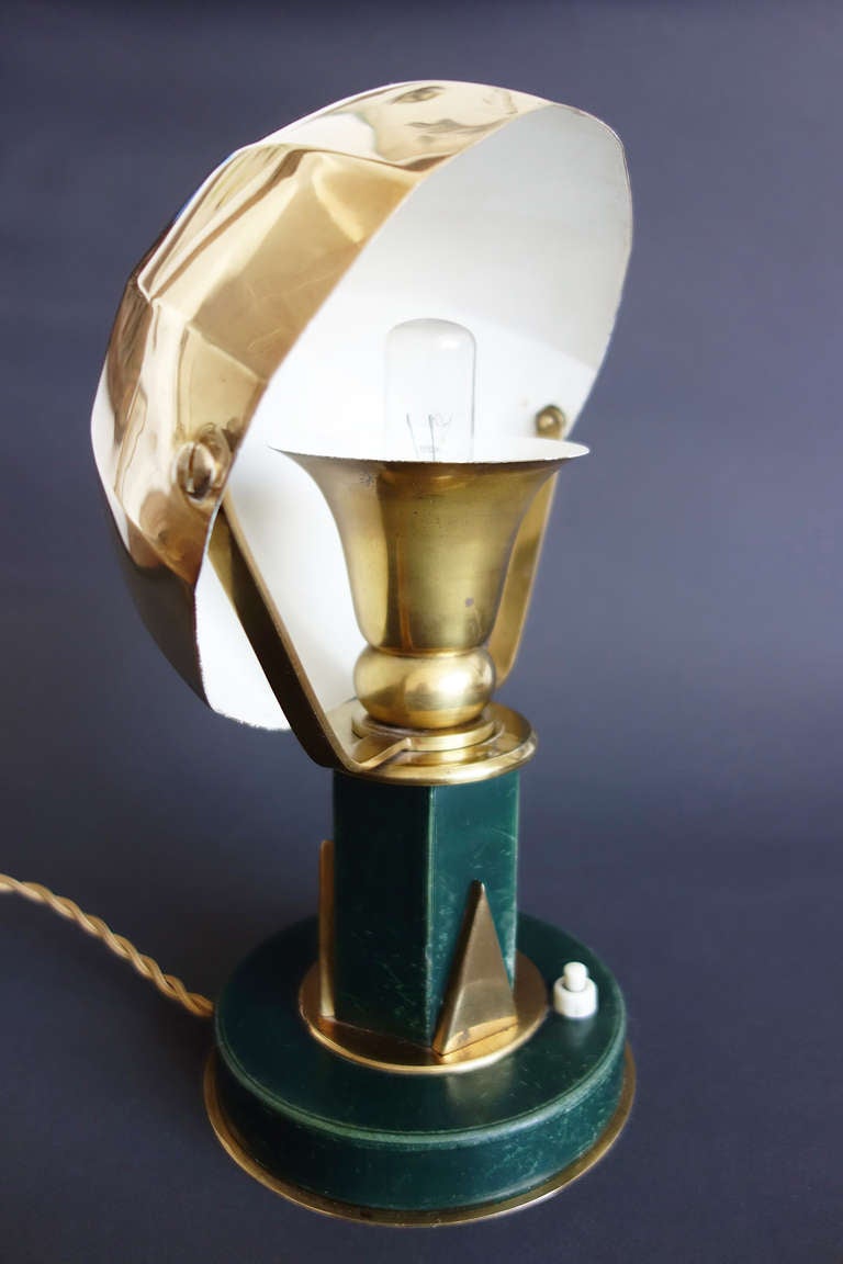 Art Deco Small Table Lamp in the Manner of Paul Dupre-Lafon