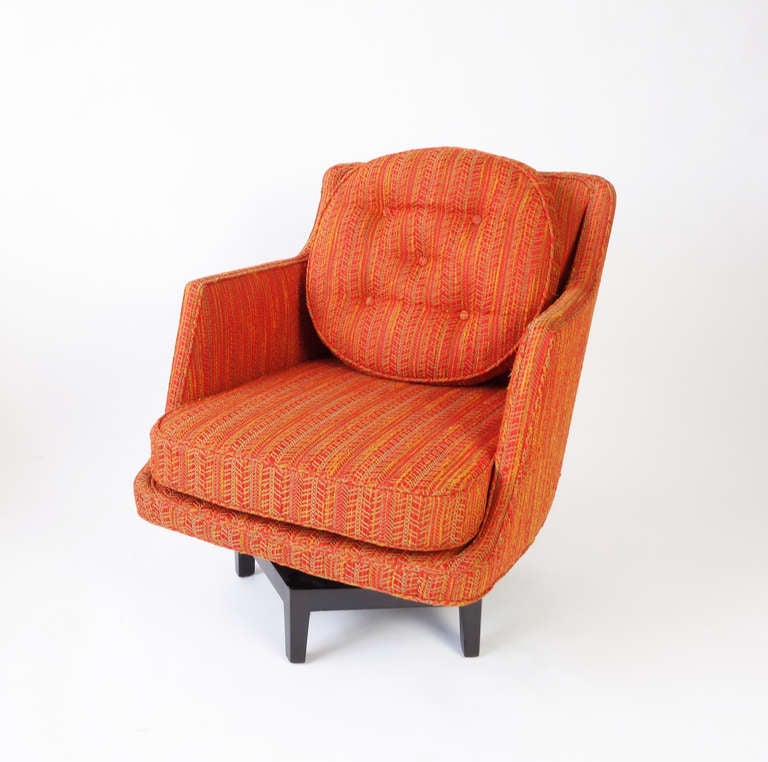 American Swivel Armchair by Edward Wormley for Dunbar For Sale
