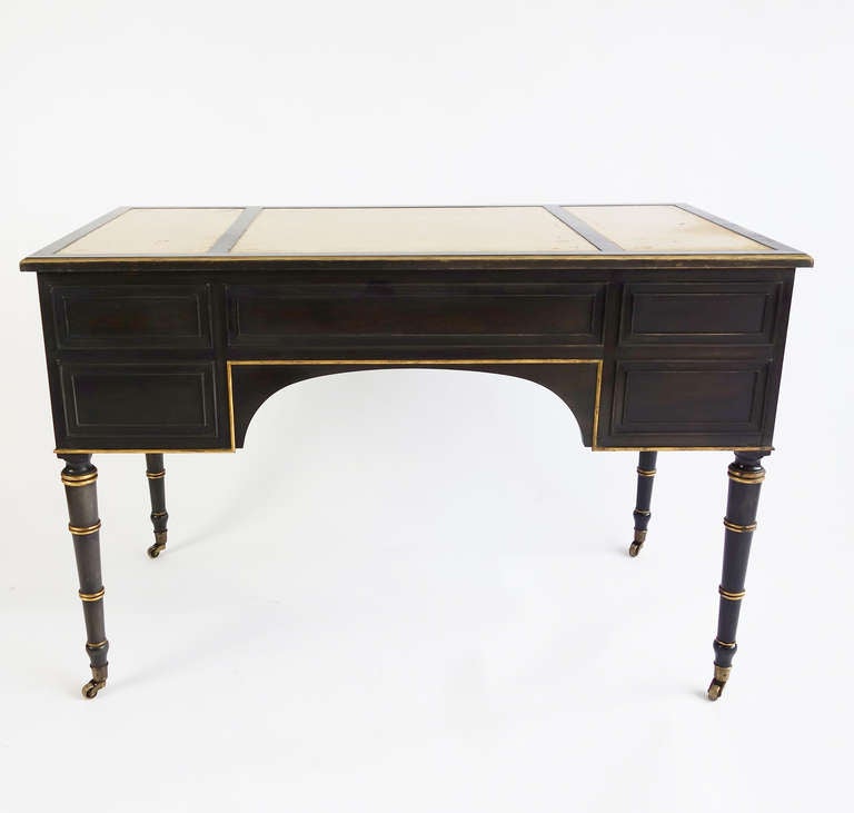 Wood Maison Jansen Bureau Plat