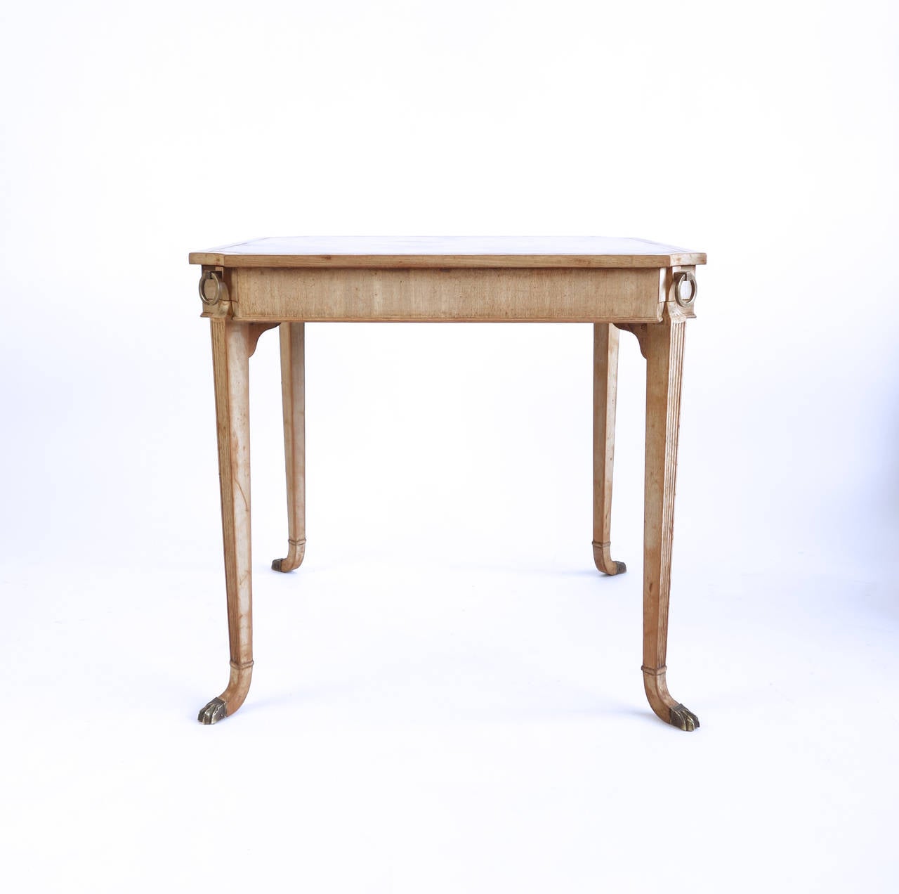 Grosfeld House Leather Topped Games Table