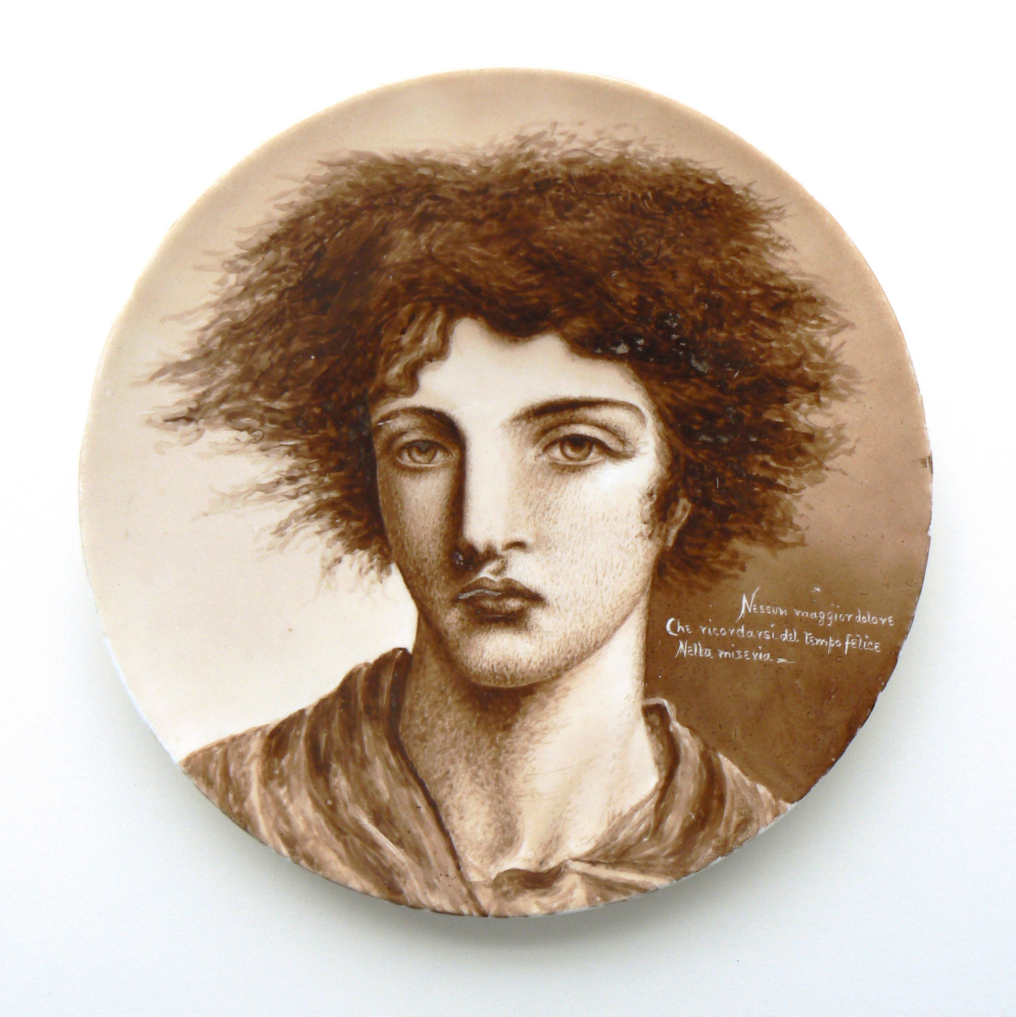 Pre-Raphaelite Portrait Plate