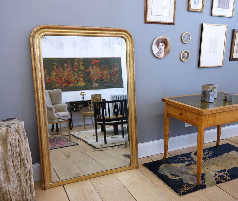 Large Louis Philippe Gilt Mirror