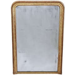 Large Louis Philippe Gilt Mirror