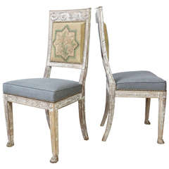 Pair of Directoire Side Chairs by Parmantier