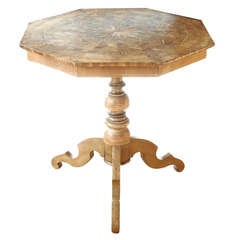 Antique Elegant Italian Inlaid Table