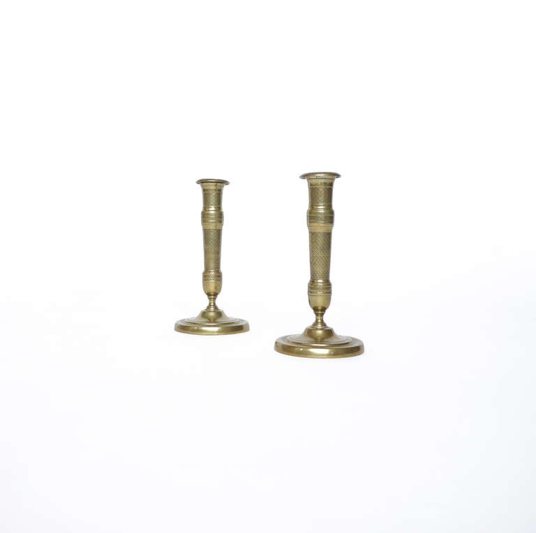 Pair of French Empire Candlesticks In Excellent Condition In New York, NY