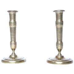 Pair of French Empire Candlesticks