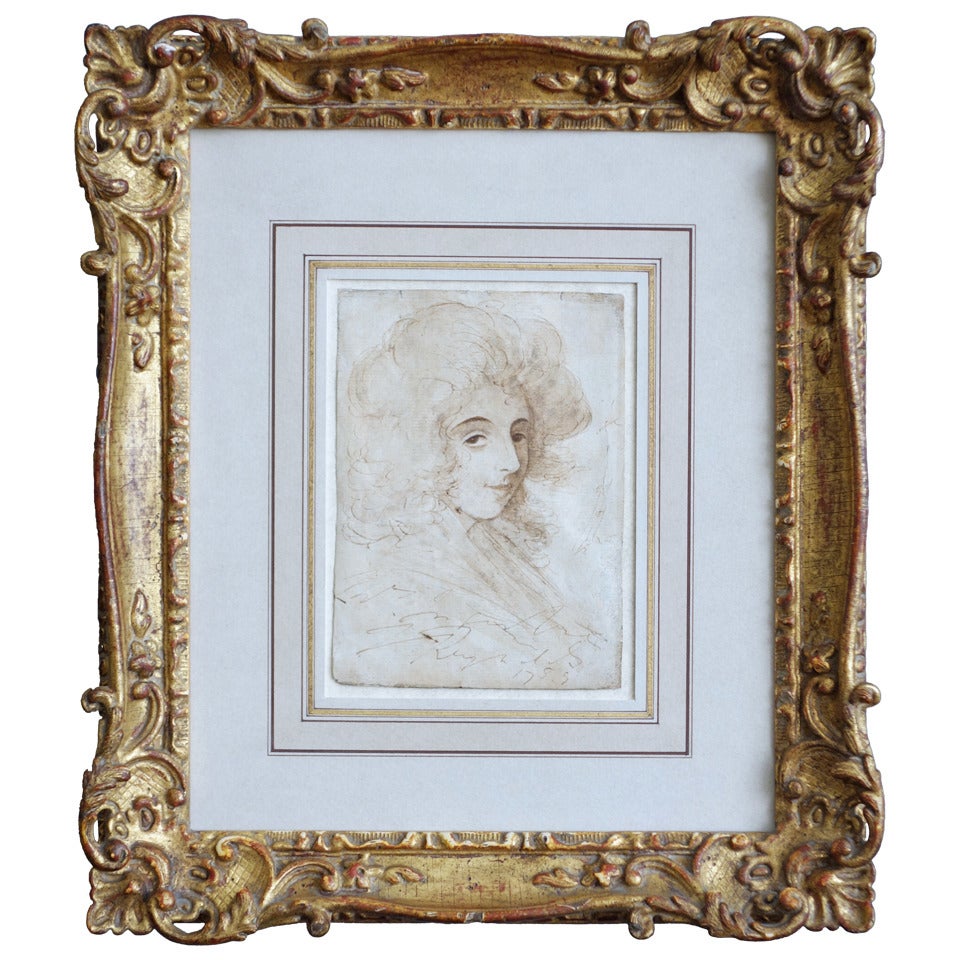 Joshua Reynolds Portrait of a Woman For Sale