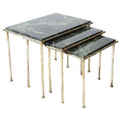 Vintage Faux Bamboo Nesting Tables