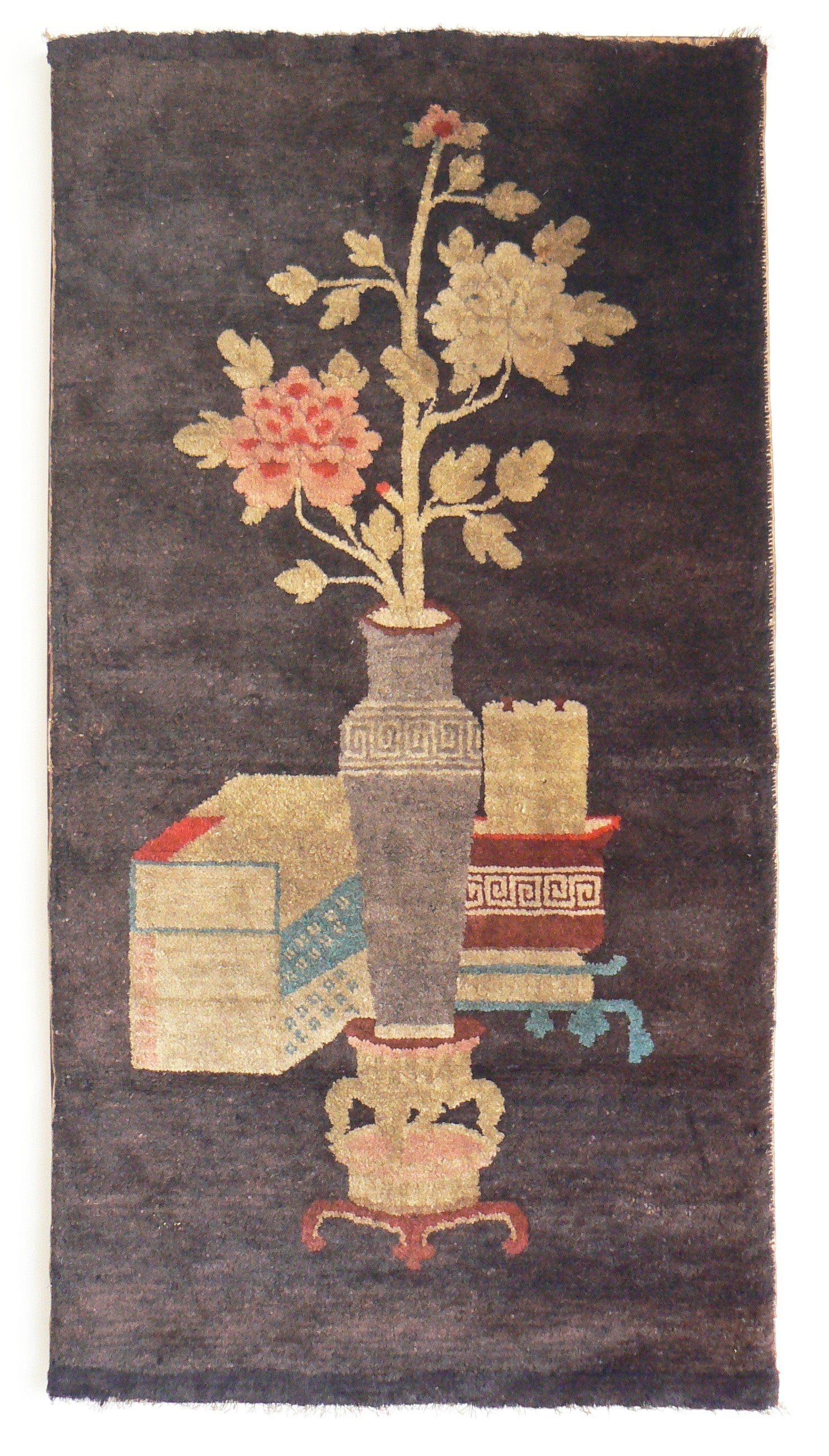Antique Chinese Baotou Carpet For Sale