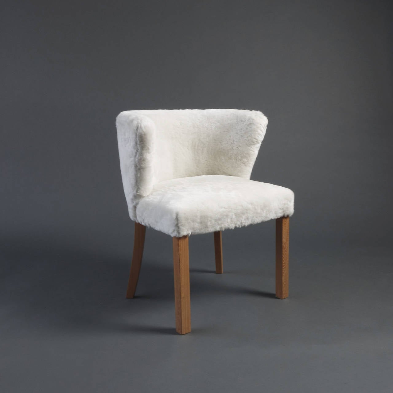 Fritz Hansen Shearling Upholstered Armchair