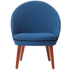 Danish Round-Back Lounge Chair