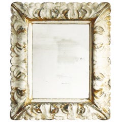 Italian Carved Wood Gilt Plaster Mirror