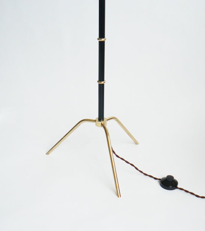 Brass Pair of Arlus Floor Lamps