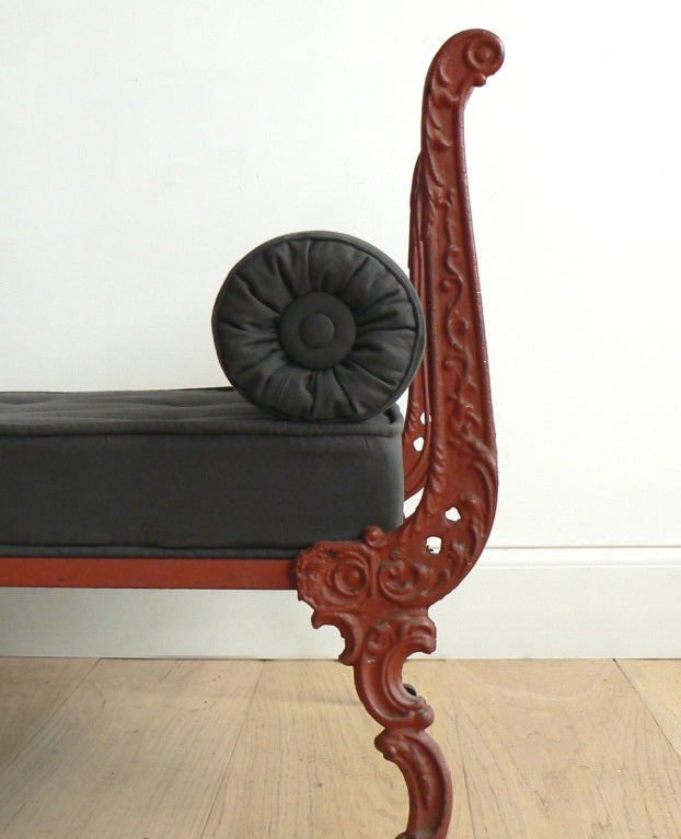 19th Century French Folding Iron Daybed 1