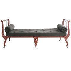 19th Century French Folding Iron Daybed