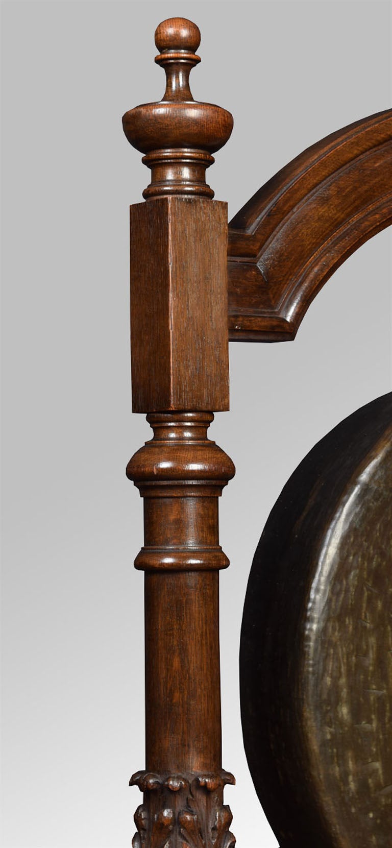 19th Century Carved Victorian Oak Dinner Gong