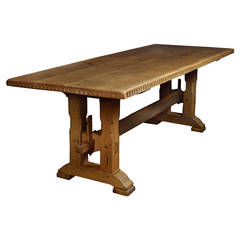 Large Oak Refectory Dining Table