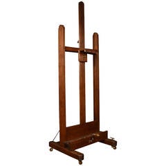 Oak Artist’s Adjustable Studio Easel