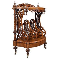 Victorian Walnut Canterbury