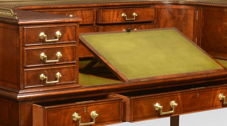 British Mahogany Carlton House Desk