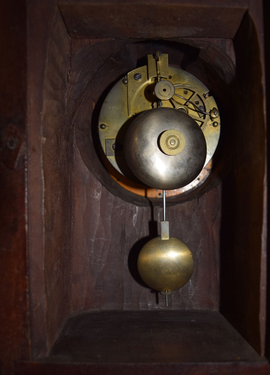 Rare 19th Century Black Forest Mantel Clock Set 2