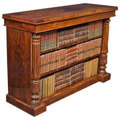 William IV Rosewood Open Bookcase