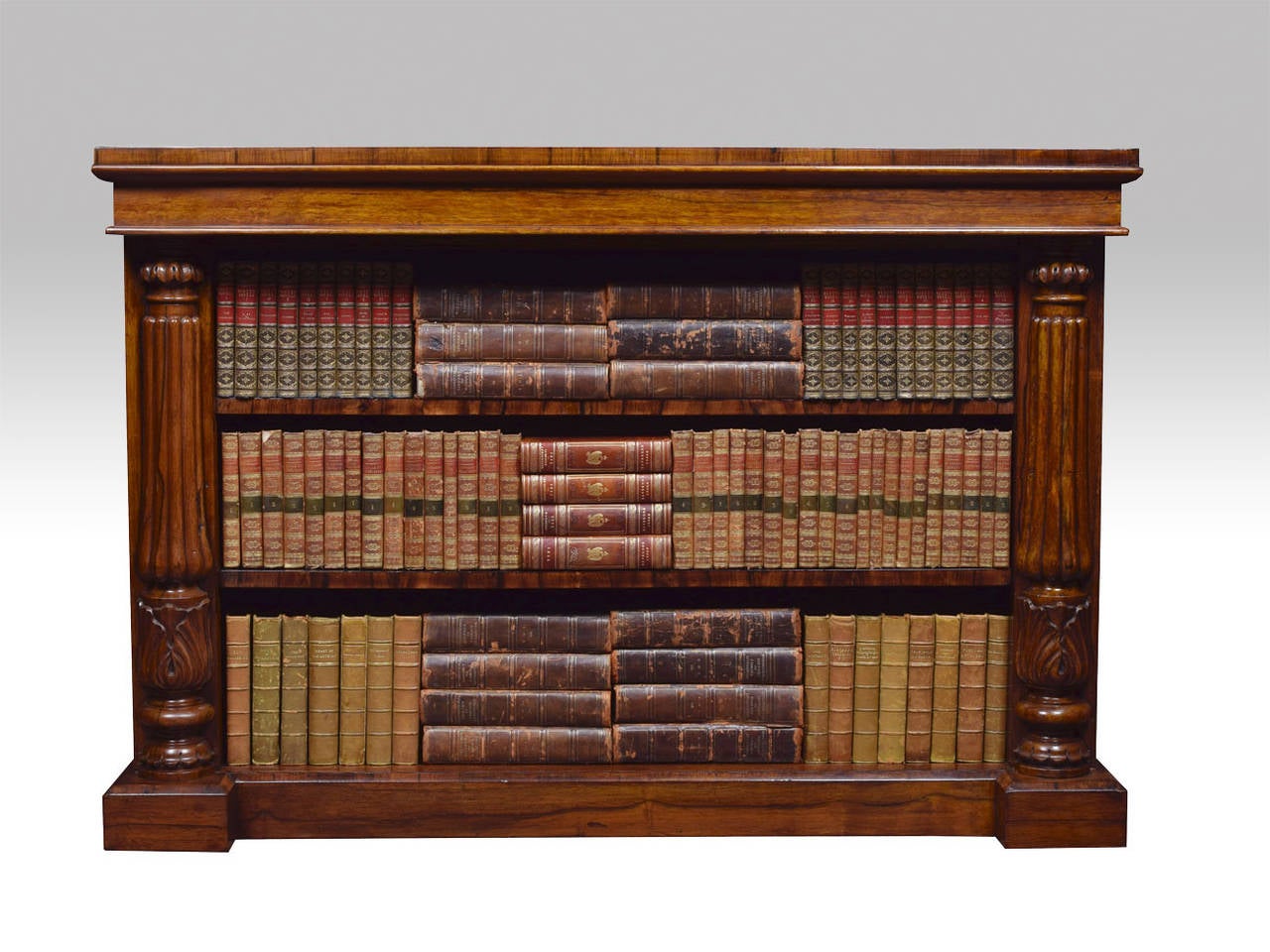 William IV Rosewood Open Bookcase