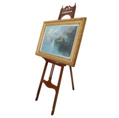 Antique Walnut Picture Easel