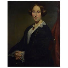 Victorian Oil on Canvas Portrait