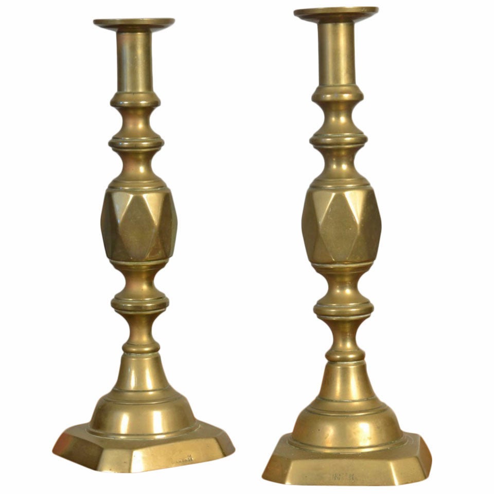 Pair of Ace of Diamonds Candle sticks