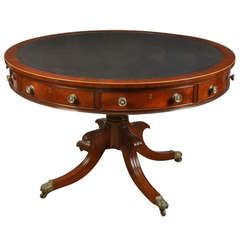 Mahogany drum table