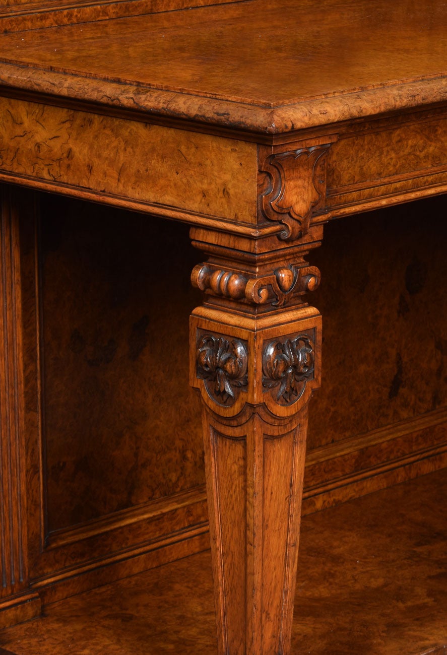 English Renaissance Style Pollard Oak Serving Table or Buffet