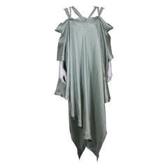 Romeo Gigli Celadon Silk Scarf Dress 4