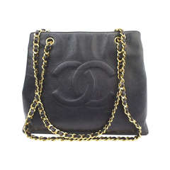 Vintage 1989 - Chanel Caviar Jumbo GST Shoulder bag with gold hardware