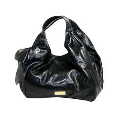 Vlaentino Black Calfskin Nuage Bow Bag