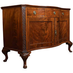 Antique Mahogany Serpentine Fronted Sideboard