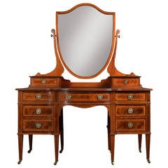 Antique Edwardian Mahogany Dressing Table by Maple & Co