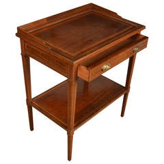 Edwardian Mahogany and Inlaid Side Table