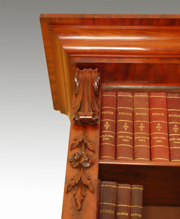 Early Victorian Large mahogany bookcase