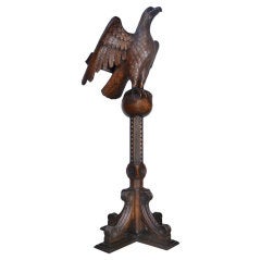 Antique carved oak lectern