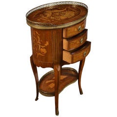 Rosewood and Mahogany Gueridon