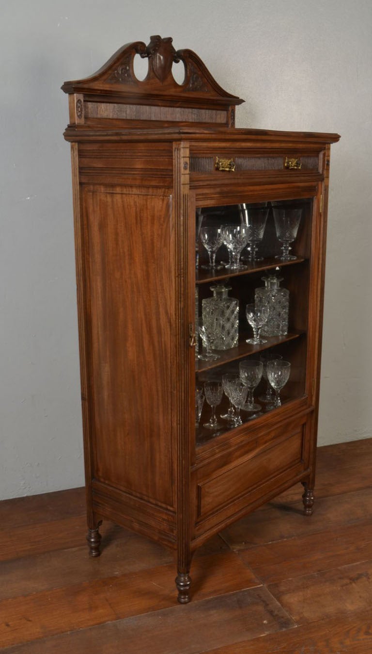 Edwardian Mahogany Single-Door Display Cabinet