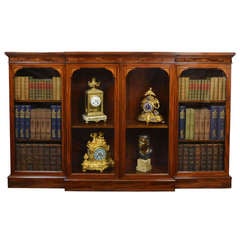 Antique Edwardian mahogany inlaid bookcase