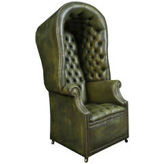 Antique Regency style hall porter's chair