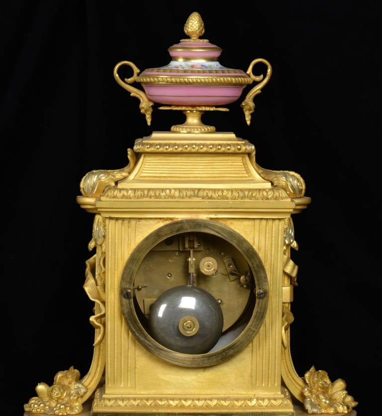 French Gilt Bronze Mantle Clock 3