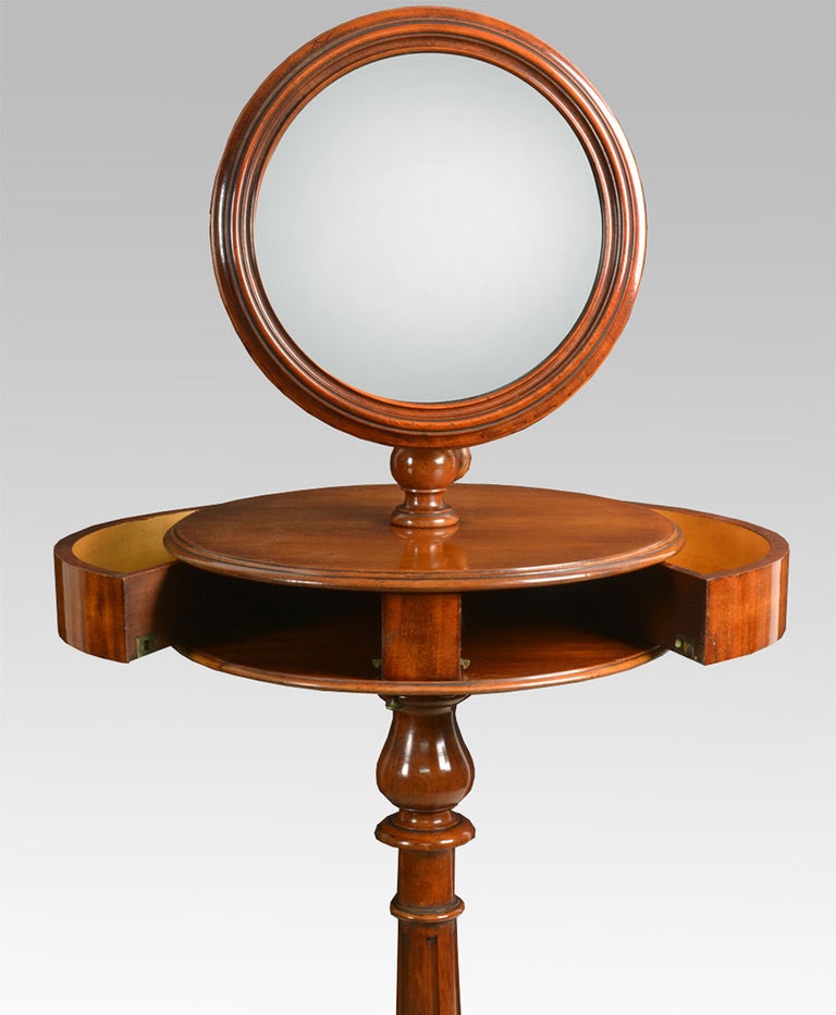 Victorian mahogany shaving stand