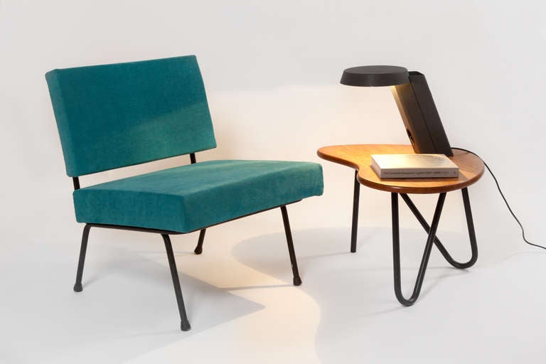 Low Chair and Ottoman by Knoll, Florence, 1954-1968 In Good Condition In Paris, FR